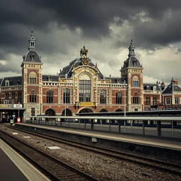 Arnhem central station by salvador dali