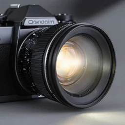 rays of light coming out of a hyper realistic vintage camera lens by weta studio