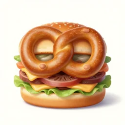pretzel burger