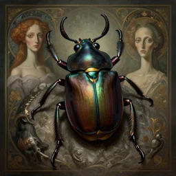 beetle king, physically accurate, moody dynamic lighting, very very intricate, very very elegant, highly detailed, digital painting, artstation, HR GIGER, Hieronymus Bosch, Francis Bacon, concept art, smooth, very beautiful, sharp focus, illustration, art by artgerm and greg rutkowski and alphonse mucha