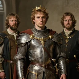 bradley james as attractive king arthur pendragon, natural lighting, high quality, very detailed painting, by gaston bussiere, tom bagshaw, j. c. leyendecker