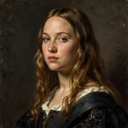 Jennifer Lawrence in the style of The Sacrifice of Abraham by Rembrandt, oil painting, masterpiece, old master, grand master,  intricate, elegant, digital painting, concept art, illustration