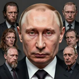 vladimir putin, putin is bald prehistoric primate, reptiloid reptile alien eyes, toothless,, horror macabre by donato giancola and greg rutkowski and wayne barlow and zdzisław beksinski, realistic face, digital art