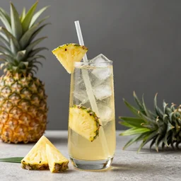 pineapple soda, product render, hyper realistic
