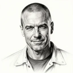 mike ehrmantraut smirk, tattoo sketch art