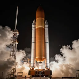 symmetry!! a photo of the launch of the space launch system rocket, sls launch, dslr, launch photo, houdini, volume rendering, vdb, octane render, redshift render, unreal engine, fumefx, intricate, elegant, highly detailed, digital painting, artstation, concept art, smooth, sharp focus, illustration, art by artgerm and ross tran and greg rutkowski, 8 k