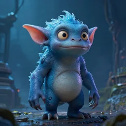 A portrait of a water goblin, dungeons and dragons, blizzard entertainment, industrial light and magic, pixar