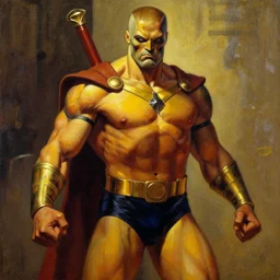 sade adu as cyclops from x-men, painting by alex ross,