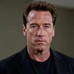 arnold schwarzenegger in total recall, looks photorealistic, hyper-detailed