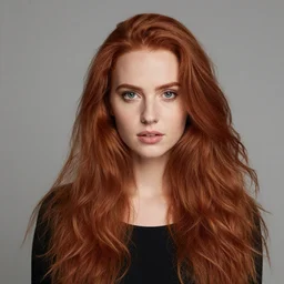 a photo of a beautiful redhead woman