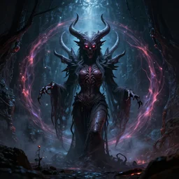 a demonic magical ethereal portal to hell