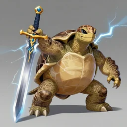 turtle sword, concept art, legendary, dramatic lightning, trending on deviantart, movie still, award wining photograph