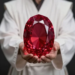 jedi holding a large ruby