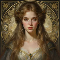 fantasy portrait of alicia agneson as a sorceress, with great detail, photorealistic., fantasy, intricate, elegant, stylish, highly detailed, digital painting, artstation, concept art, smooth, sharp focus, illustration, art by artgerm and greg rutkowski and alphonse mucha