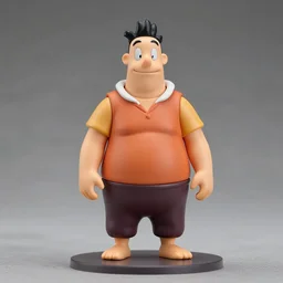 fred f ’ instones, an anime nendoroid of fred flinstones, figurine, detailed product photo