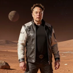 Elon musk at mars 4k detail