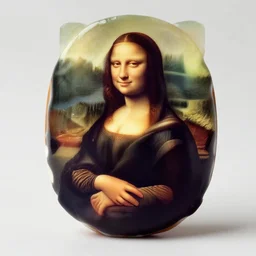 a shell that looks like the mona lisa
