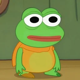 screenshot of pepe the frog from the neverhood, claymation