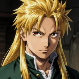 close - up portrait of fullmetal alchemist, long haired, highly detailed, by frank frazetta, keith parkinson and greg rutkowski and aleksandra skiba