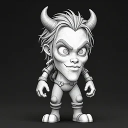 😈 illustration, fine detailed lines, hyper detailed, artstation, octane render, v ray collection, 3 d character model, dreamworks,, cinema 4 d, nvidia