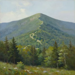 franconia ridge! mount lafayette white mountains national forest, oil on canvas painting vincent van gogh, eccentric colors, rule of thirds, iphone wallpaper