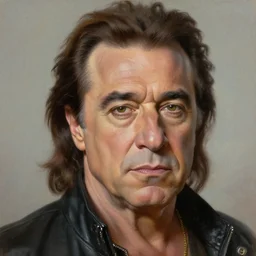 portrait of danny devito as a warboy character in mad max 4 : fury road, film still, detailed realism face in painting, detailed beautiful portrait, oil painting masterpiece, 8 k resolution, smooth, sharp focus, trending on artstation, by rembrandt