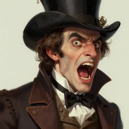 close up concept art of a loud victorian character, by sabbas apterus, by donato giancola