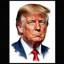 a portrait of sexy young donald trump, drawn by robbie trevino and dan mumford, poster, digital art, comic art, concept art,, single head, no double head,