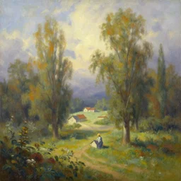 the best painting ever by Thomas kinkade, atmospheric, breathtaking