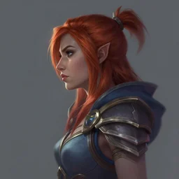 side profile portrait by christophe vacher with imogen poots as dota 2 gloomhaven paladin 5 4 k rtx hdr volume light concept studio matte painting digital illustration fanart artstation by rob rey, artgerm, thomas blackshear, magali villeneuve, jeremy lipkin, eve ventrue, lawren harris