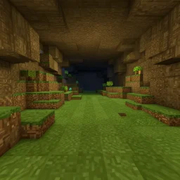 Cave, screenshot of cave from Minecraft