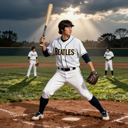shohei ohtani as a member of the beatles