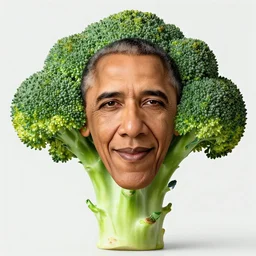 broccoli with obama's face