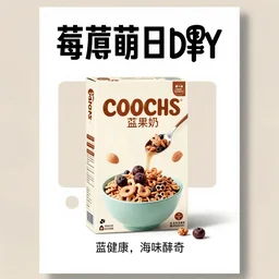 cereal box poster ; product photo of a cereal box ; professional advertisement photography of a box of lucky charms cereal ; close - up of the box carton ; advertisement poster