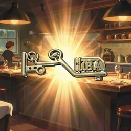 animation key frame of kitchen of a highend restaurant, background art, no people, bloom, medium shot, dramatic lighting, in the style of studio ghibli, j. c. leyendecker, greg rutkowski, artgerm