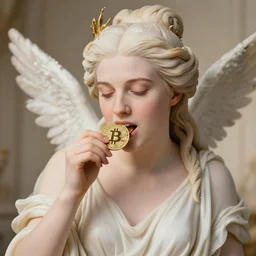 aphrodite is eating bitcoins