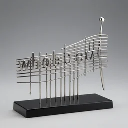 whole tone scale sculpture, award - winning, 3 3 mm photo