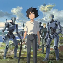 Battle of Midway by Makoto Shinkai, cyborgs