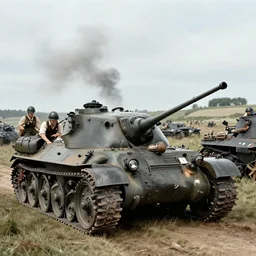 Battle of Normandy, colourised, cinematic, 4k, old image