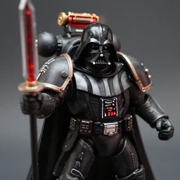 Davian Tull dreadnought from warhammer 40000 in the style of Darth Vader from star wars, realism, depth of field, focus on darth vader,