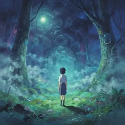 a high definition screenshot from the hauntingly beautiful science fiction anime film ; a strange and ethereal dreamscape, digital painting by makoto shinkai, patrick faulwetter, ryan glitter concept artist, surrealism, cinematography, trending on artstation