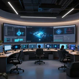 newsroom, octane render, unreal engine 5, epic game graphics, ray tracing