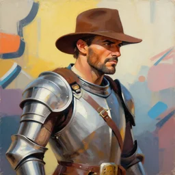 greg manchess portrait painting of partially armored indiana jones as overwatch character, medium shot, asymmetrical, profile picture, organic painting, sunny day, matte painting, bold shapes, hard edges, street art, trending on artstation, by huang guangjian, gil elvgren, ruan jia, randy vargas, greg rutkowski