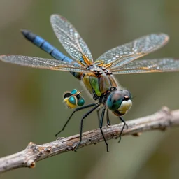 a macro photograph of a bio - mech cyborg dragonfly by adam gor, by javier ruperez, by ellen jewett, 8 k