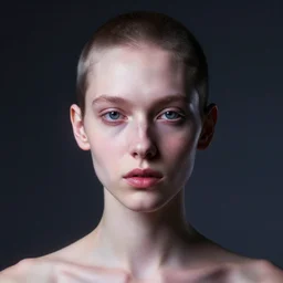 androgynous self portrait by internet singularity v 1. 8. digital art. 2 0 3 7