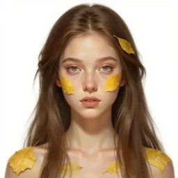 marisha ray as a dryad, her skin are yellow leaves portrait, highly detailed, headshot, digital painting, trending on artstation, concept art, sharp focus, illustration, art by artgerm and greg rutkowski and magali villeneuve