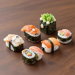 town made of sushi, 8 5 mm f / 1 1, trending on art station