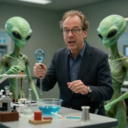 leaked footage of aliens that all look like steve harvey doing scientific activities