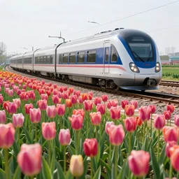 hyperealistic, 4 k, hd, award winning photograph of tulip from, infinity train