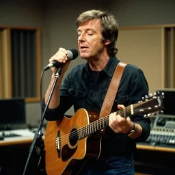 paul mccartney singing hey jude in the studio